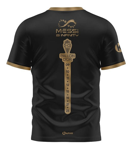 KAPHO Camiseta Futbol Messi Infinito 8 Balones De Oro Niños 1