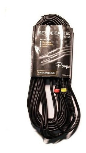 Cable Parquer Rca Macho A Mini Plug Stereo 6 Metros Cuota 0