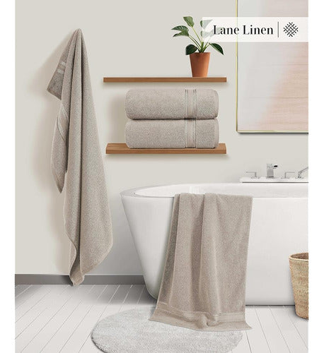 ~? Lane Linen Toallas De Baño Grandes - 100% Sábanas De Baño 1