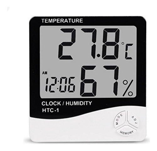 Generic Digital Hygrometer Thermometer Indoor Clock 0