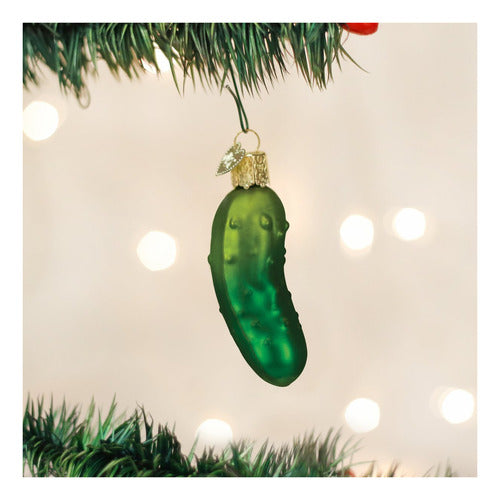 Old World Christmas: Sweet Pickle Glass Ornament 1