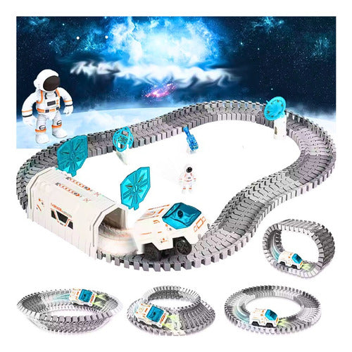 Space Explorer Flexible Train Track 127pcs+ Track Car 3