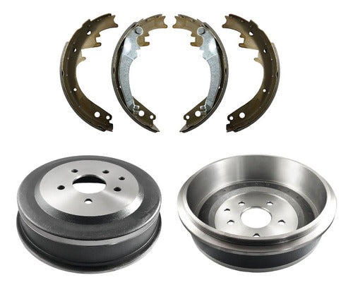 Gr Frenos Rear Brake Shoes and Drums for Chevrolet S10 - 279.5mm 0