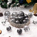 Christmas Ornament Balls Set - Shatterproof Clear Plastic Decorative Baubles for Xmas Tree - 20pcs Black 5
