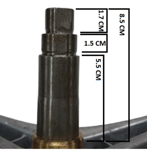 Support Shaft Patrick LPK 06 E10 Milled or Rectangular 2