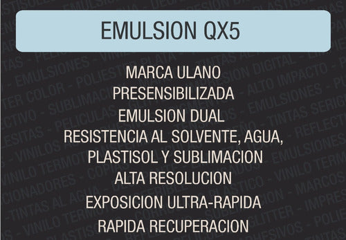 Emulsion Ulano Qx5 X 1kg 1