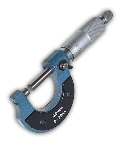 Professional Mechanical Outside Micrometer 0-25mm with Case 3