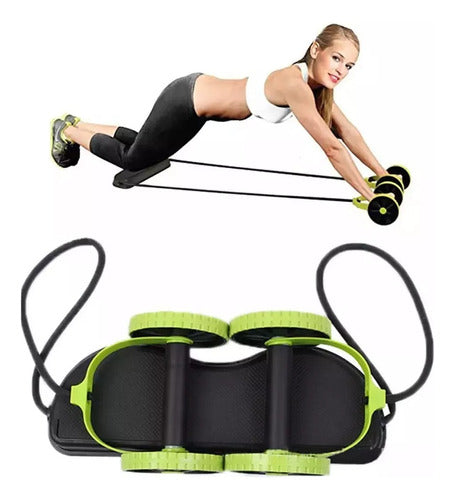 Revoflex Xtreme Abdominal Wheel - Elastic Resistance Exercise Equipment 1