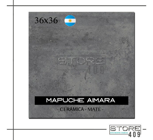 Allpa Ceramica Negra Mapuche Aimara 36x36 - 1° Cal Allpa X Caja 1