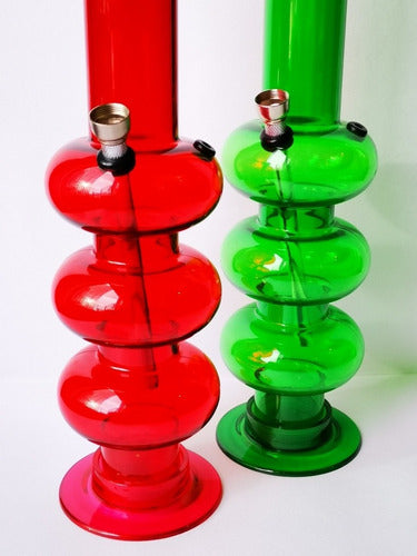 Large 35 cm Acrylic Bong Pipe in Various Colors - New Design 1
