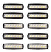 Kit 10 LED Bar Lights 6 Leds Auxiliary Light Accessory for Vehicles 0
