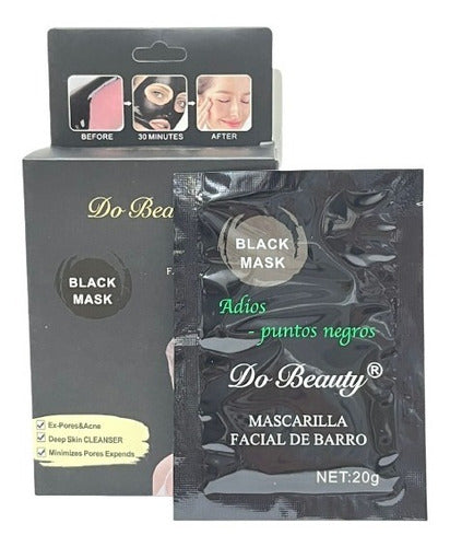 Do Beauty Deep Cleansing Mud Facial Mask x10 Pack - Mascarilla Facial De Barro Minimiza Poros Elimina Puntos X10