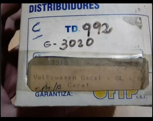 Distributor Cap VW Gacel GL GS Carat TECA TD992 1