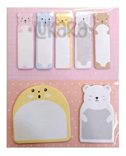 Bear Set of Adhesive Sticky Notes - Teddy Bears 0