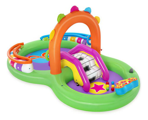 Piscina Inflable Interactiva Infantil Ovalada Música Bestway 0