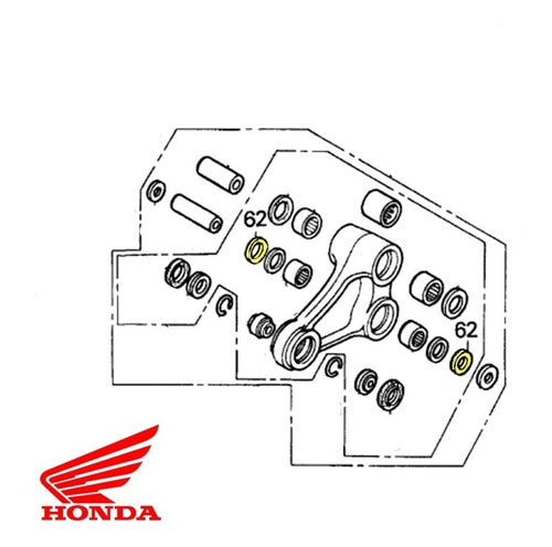 Reten Bieletas Original Honda Cr - Crf (25x32x4) 2