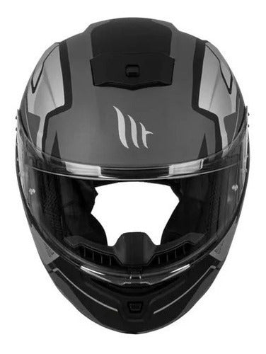 MT Stinger Hummer Quality D2 Matte Grey Motorcycle Helmet 1