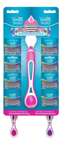 Máquina Para Afeitar Gillette Venus Simply3 Descartable 1u 0