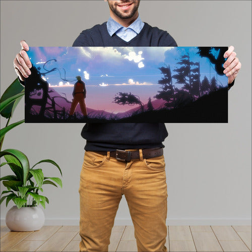 Large 30x80 Cm Horizontal Naruto Naruto Sunset Canvas Print 0