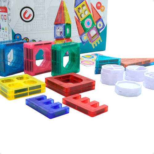 Magnetic Sheet Magnetic Building Blocks for Kids 34 Pieces P 1