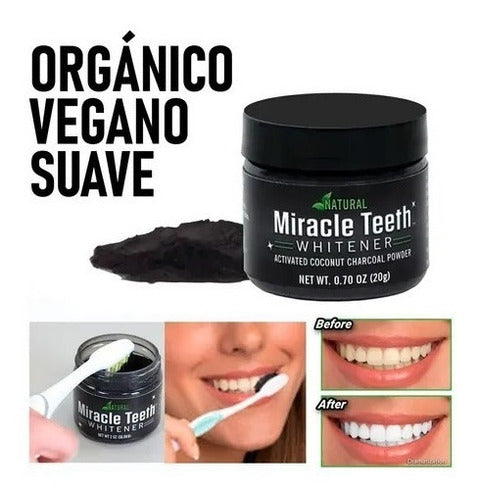 Miracle Teeth Whitener Dental Whitening Charcoal Powder 2