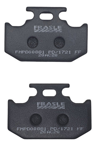 Fras-le Brake Pads for Yamaha XTZ 250 Lander & Tenere 250 Rear 2