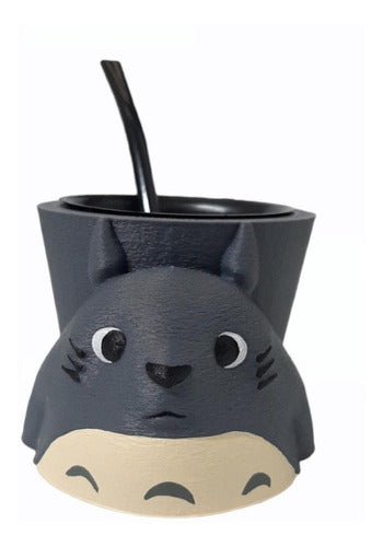 Mate Totoro With 3D Print Bulb - Mate Totoro Con Bombilla Impresión 3d