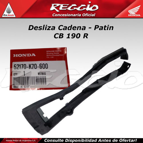 Honda Patin Desliza Cadena CB 190 R - Reggio Motos 0