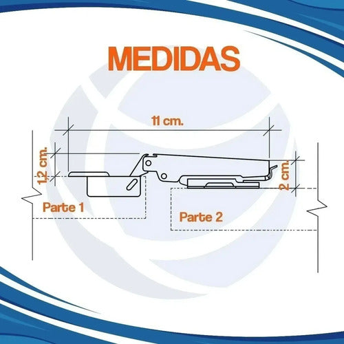 Bisagra Cierre Suave Para Mueble 35mm Codo 0 X10 Unidades 3