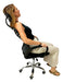 NOffice Black Mesh Office Desk Swivel Chair with Armrests 2