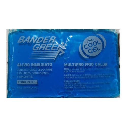 BanderGreen Gel Frio Calor 25x15cm Golpes Lesion Dolor 0