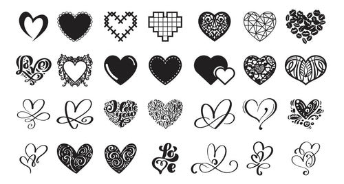 260 Laser Cut Vectors - Valentine's Day 260 Hearts 4