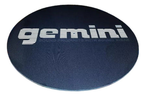 DJPROAUDIO Gemini Negro Slipmat Paño Para Bandejas Latex Unicos 0