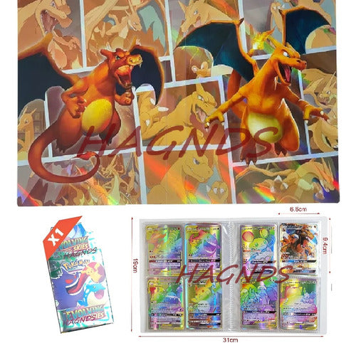 TOMY Original Pokémon Album for 240 Cards - Charizard & Pikachu Designs 1