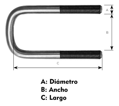 Abrazadera Elastico 5/8x70x220 M.benz 3500 911-914 X 4 U 4