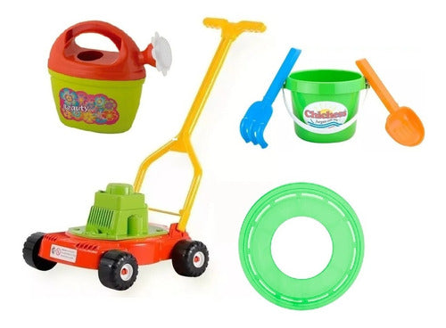 Chichess Combo Watering Can, Cutter, Frisbee, Bucket with Shovel 0