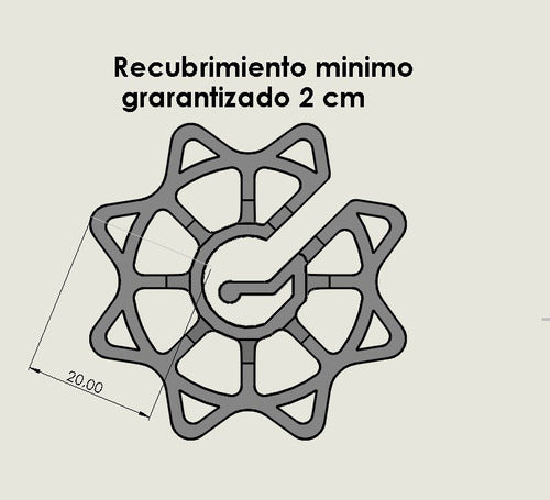 Generic Circular Concrete Spacer 8/20 150 Units 1