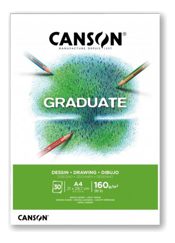 Block Canson Graduate Drawing 160gr. A4 Serviciopapelero 0