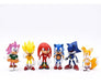 Sun Sonic, Super, Tails, Knuckles, Amy, Metal Action Figure Set 0