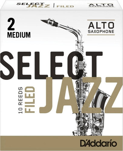 D'Addario Cañas Saxo Alto Select Jazz 2 Soft Filed 0