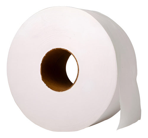 Papel Higiénico Jumbo Cono Grande 300m X 8 Rollos 1