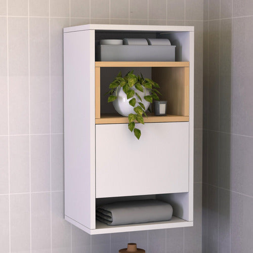 Floating Shelf for Bathroom or Laundry Room Organizer 1
