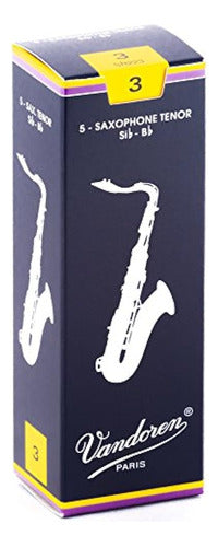 Vandoren Sr223 Tenor Sax Traditional Reeds Strength 3; Box 0