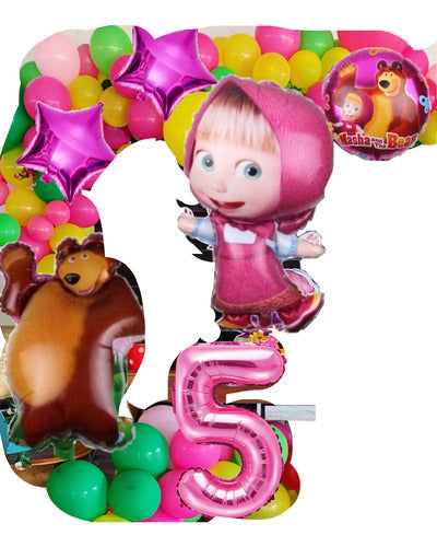 Masha And The Bear Balloon Set For Decoration 0