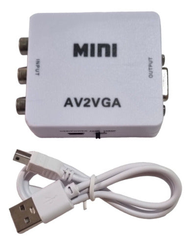 Generic RCA to VGA Mini AV to VGA Audio and Video 1080P Munro 0