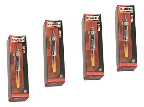 Champion Kit 4 Glow Plugs for Chevrolet S10 2.8 MWM 1