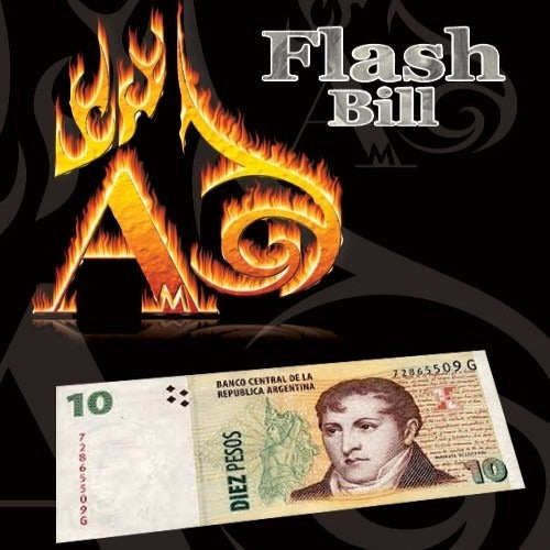 Magic Flash Money Bill Pesos Fire Trick Alberico Magic 5