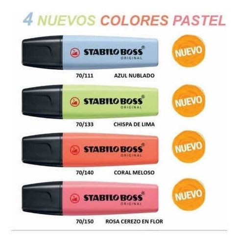 Marcador Stabilo Boss Pastel X 4 1