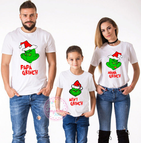 Plantillas Remeras Familia Grinch Navidad Sublimar Vector 5 1