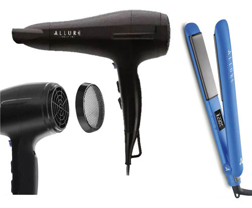 Allure Combo Flat Iron + Super Power Ion Hair Dryer 3